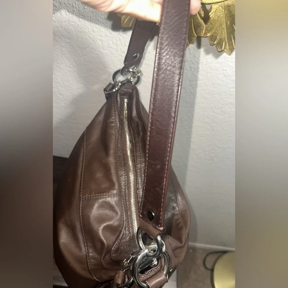 Coach Zoe Hobo Brown Shoulder Handbag - Picture 2 of 8